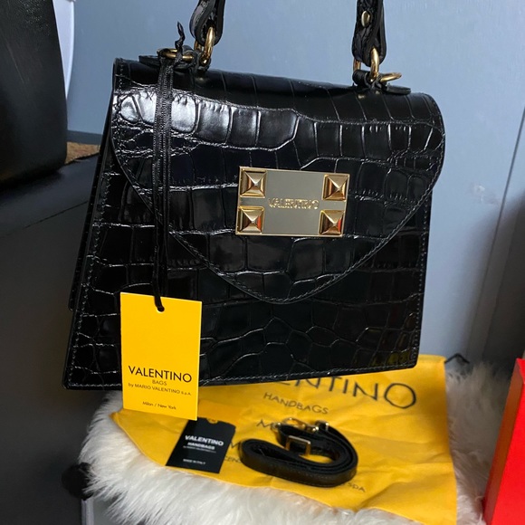 Handbags - Valentino croco leather bag